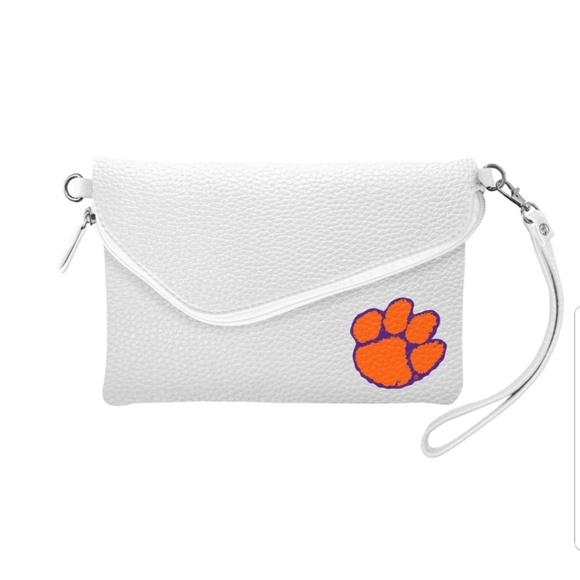 little earth Handbags - new ladies White Clemson Tiger Purse